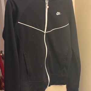 Nike Black and White Hoodie